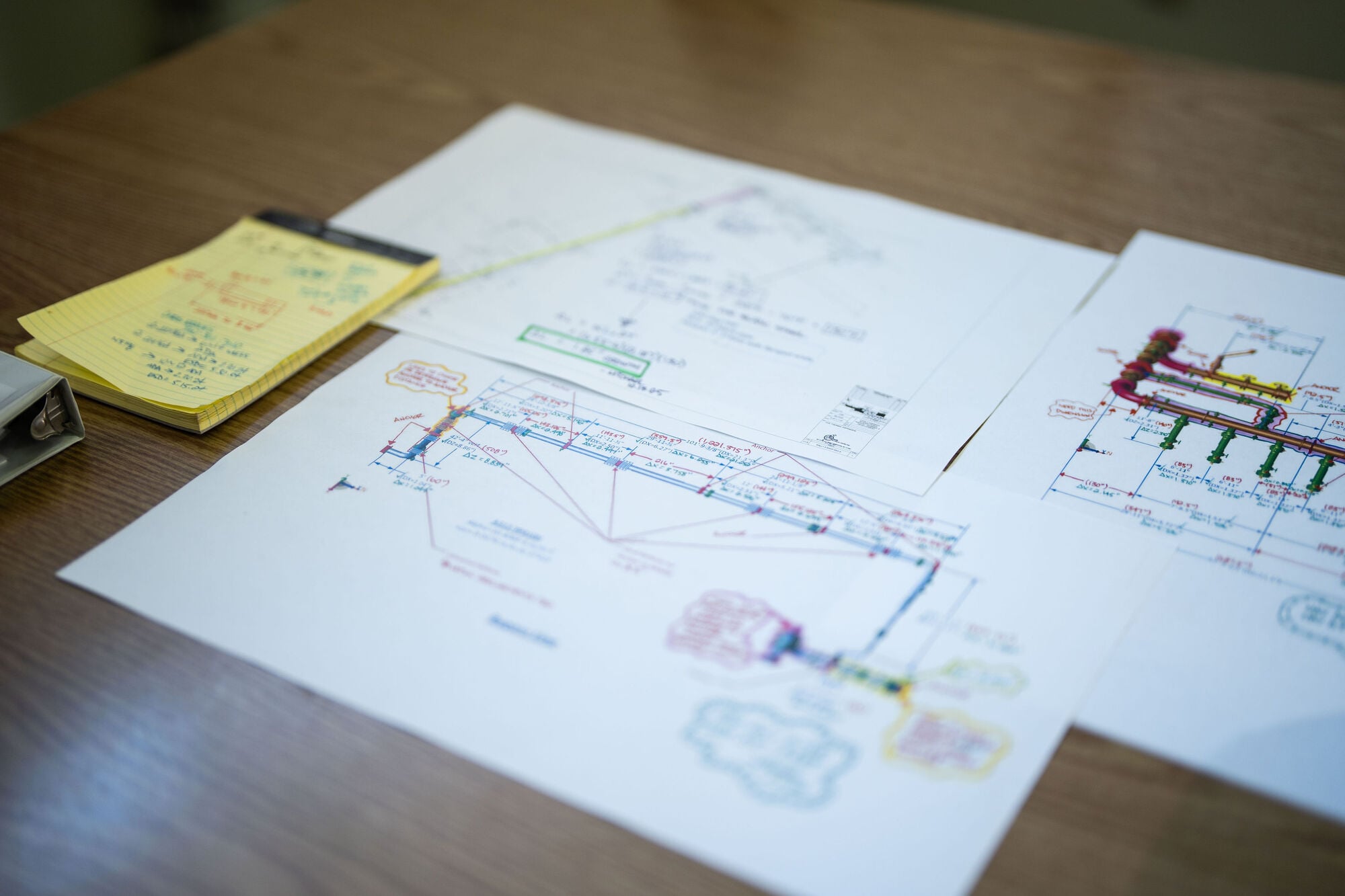 Engineering design documents and schematics